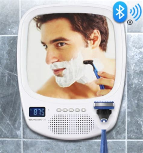 Fogless Shower Mirror With Bluetooth Speaker Pulsetv