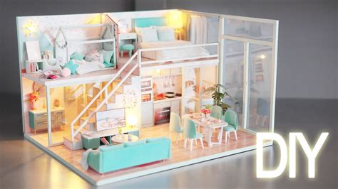みなどある Diy Miniature Dollhouse Kit With Furniture Handmade Dolls House
