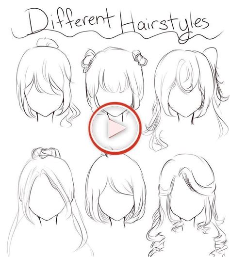 Cute Anime Hairstyles Drawing How To Draw Anime Hairstyles
