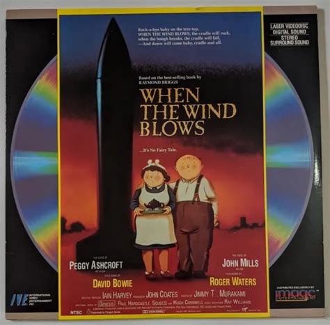 When The Wind Blows Laserdisc Animated Movie David Bowie Roger Waters
