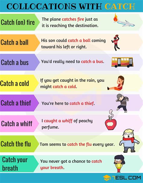 Expressions With Catch 14 Collocations With Catch 7esl