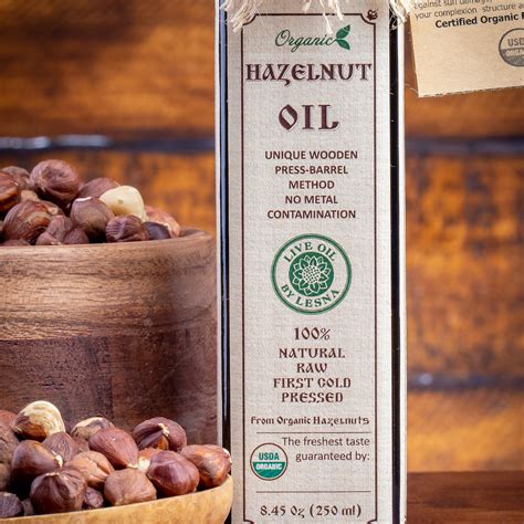 Our Live Organic Hazelnut Oil Live Oil By Lesna