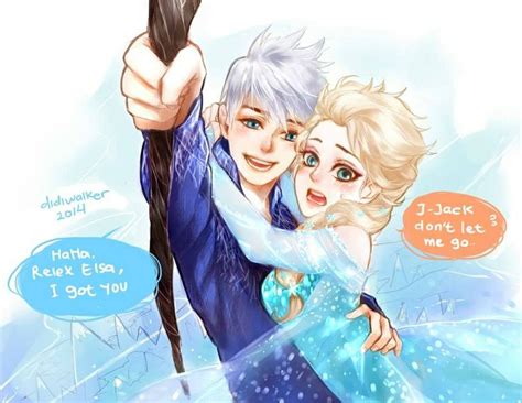 Jack Frost And Queen Elsa Jelsa Jelsa Jack Frost Jack Frost And Elsa