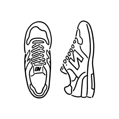 Https://tommynaija.com/draw/how To Draw A Black New Balance Shoe