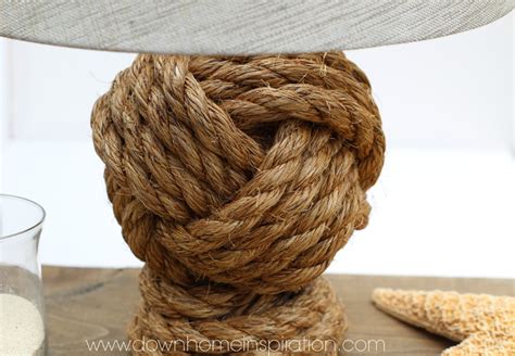 Pottery Barn Knockoff Rope Knot Lamp Down Home Inspiration