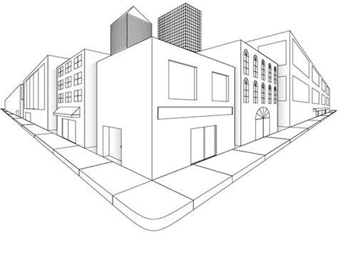 How To Draw Buildings In Point Perspective Mager Guys