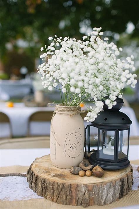 Just take the following rustic wedding centerpieces, for example, which all brought pastoral vibes to their tabletops. DIY rustic centerpieces #budgetwedding | Fall wedding ...