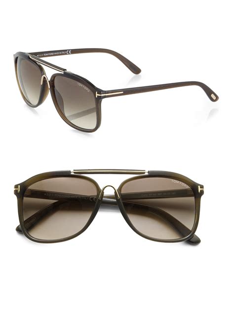 Tom Ford Cade Sunglasses In Green For Men Lyst