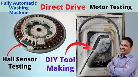 Fully Automatic Direct Drive Washing Machine Motorhall Sensor Testing