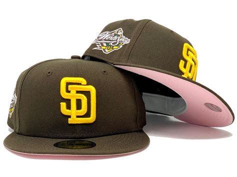 New Era 59fifty San Diego Padres Fitted Black White Hat