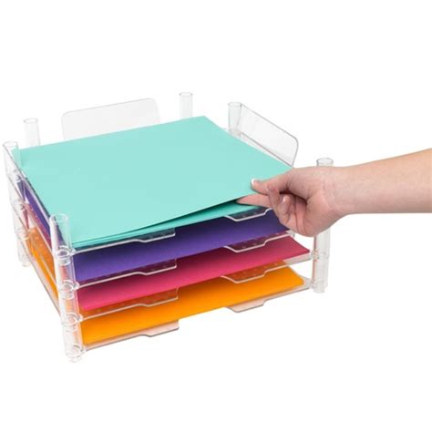 We R Memory Keepers 12x12 Stackable Acrylic Paper Trays 4pk 662587