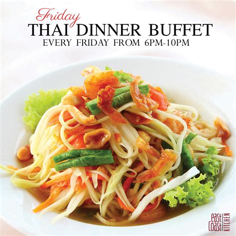 Introducing Thai Dinner Buffet At East Coast Kitchen Holiday Inn Pattaya