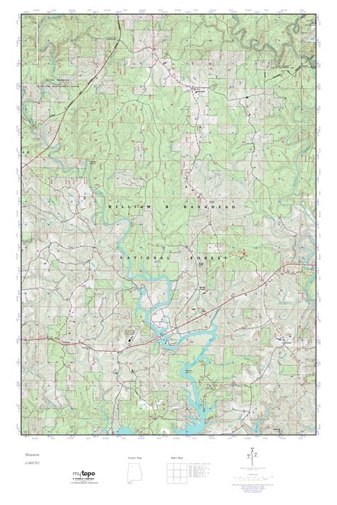 Mytopo Houston Alabama Usgs Quad Topo Map