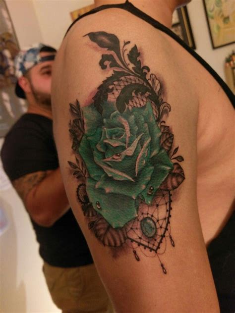 Rose And Lace Tattoo By Bänx Lace Tattoo Lace Tattoo Design Tattoos