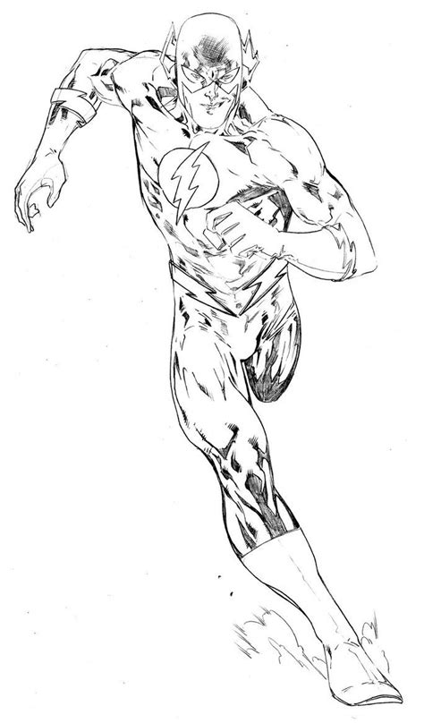 The Flash Superhero Coloring Pages - Coloring Home