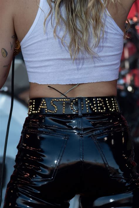 Miley Cyrus Performing On The Pyramid Stage At Glastonbury Festival