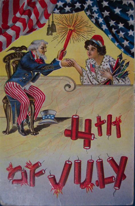 30 Funny Vintage Postcards Of The Fourth Of July From The Early 20th