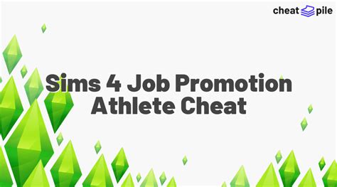 Sims 4 Job Promotion Athlete Cheat Updated 2024 Cheat Pile