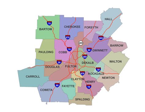 The Ultimate Guide To Atlanta Ga County Map Map Of Counties In Arkansas