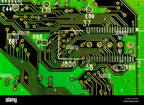 Circuit Board Detail Stock Photo Alamy