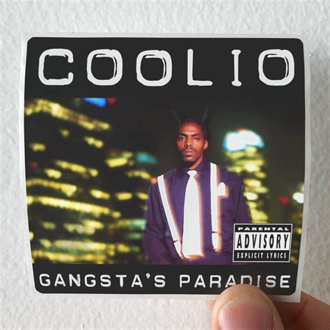 Coolio Gangstas Paradise Album Cover Sticker