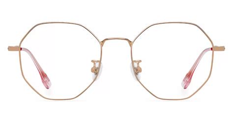 9097 round pink eyeglasses frames leoptique