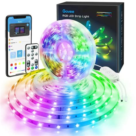 Govee Color Changing 328ft Led Strip Lights Bluetooth App Control