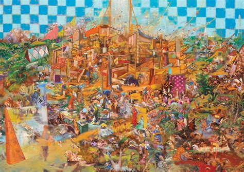 In 1971 parts of the story. Ali Banisadr - Land Of Black Gold (and 3 details) - Contemporary Art