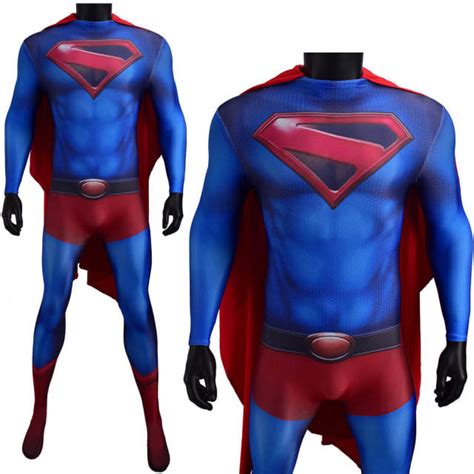Crisis On Infinite Earths Superman Clark Kent Cosplay Costume Kids Adults