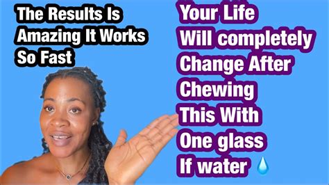 Chew It With Water Your Life Will Change Forever Youtube