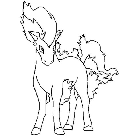 Coloriage Pokémon Ponyta En Ligne Gratuit à Imprimer