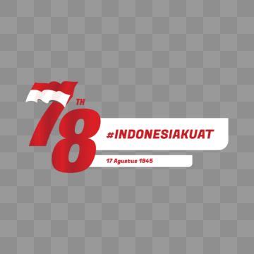 Logo Hut Ri Th Happy Republic Of Indonesia Vector Hut Ri