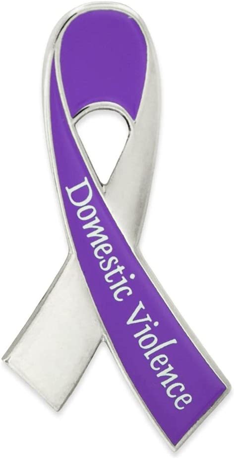 Domestic Violence Awareness Ribbon Lapel Pin Uk Garden
