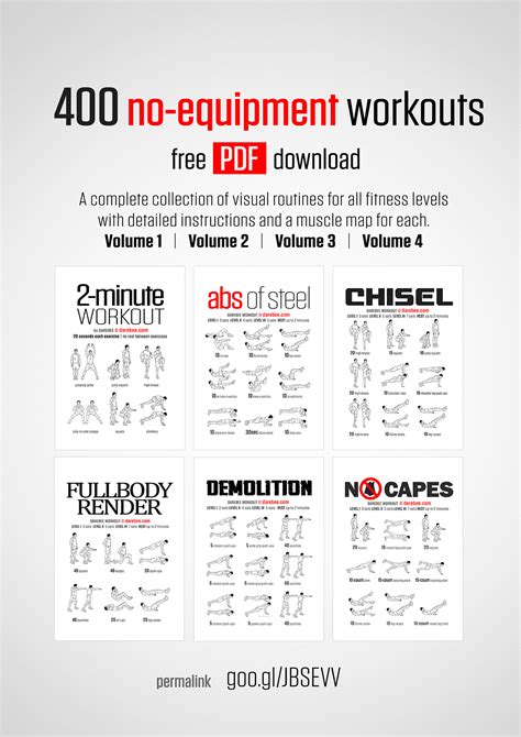 At Home Workouts For Men No Weights Off 58