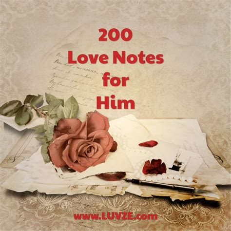 200 Romantic Love Noteswords For Him From The Heart 2023