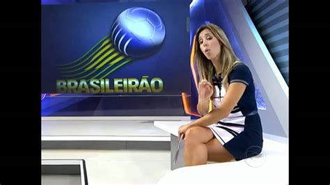 Cristiane Dias Apresentadora Gostosa Do Globo Esporte Rj 25 Vestido E Coxas Youtube