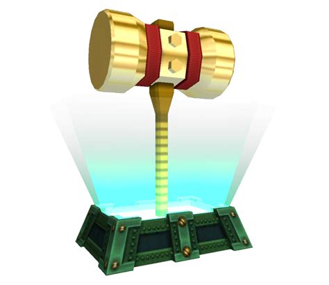 Wii Super Smash Bros Brawl Golden Hammer Trophy The Models Resource