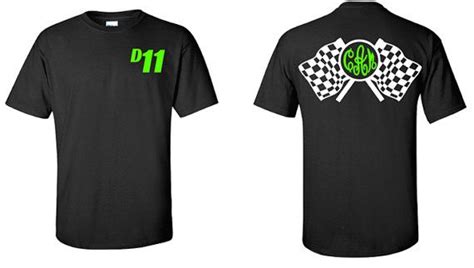 After you approve your online proof, your order will be complete within 4 business days and. Monogram Racing Shirt, Race Car Shirt | Racing shirts, Car ...