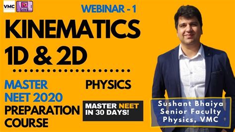 Master Neet 2020 Crash Course Kinematics Physics Live Webinar 1