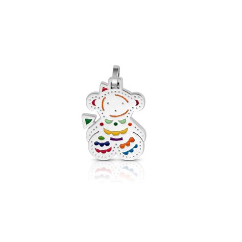 Sterling Silver And Enamel Tous Ganesh Pendant 25cm 1 Tous