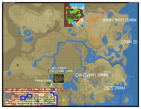 Legend Of Zelda Map Comparison Download Them And Print