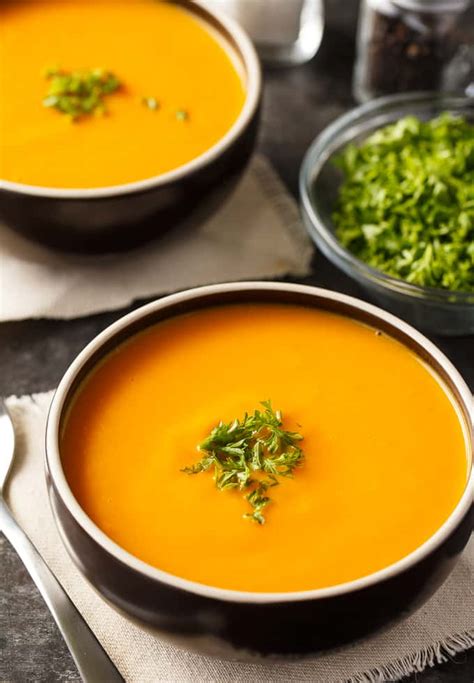 Your next cocktail party just got easier! Cream of Carrot Soup - Simply Stacie