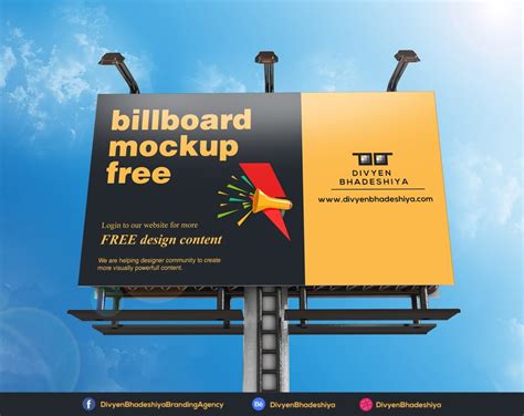 Billboard Mockup 05 Free Download | Divyen Bhadeshiya