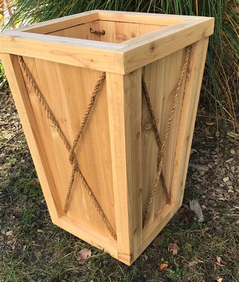 Outdoor planter box with storage. Tall planter/flower box/Entrance planter/Wedding/Outdoor ...