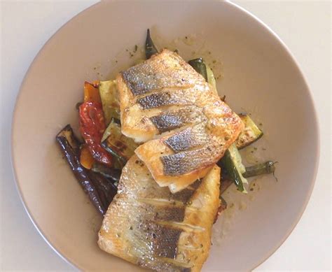 Sea Bass With Roasted Seasonal Veggies Frixos Personal Chefing