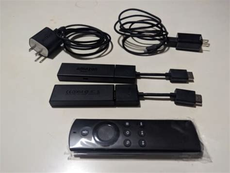 2 Amazon Fire Sticks 4k Ce0984 W 1 New Remote Adapter And Cable 2nd