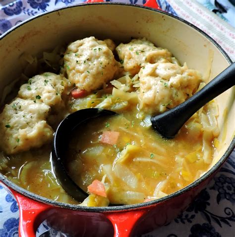 Winter Vegetable Soup With Cheese Dumplings The English Kitchen