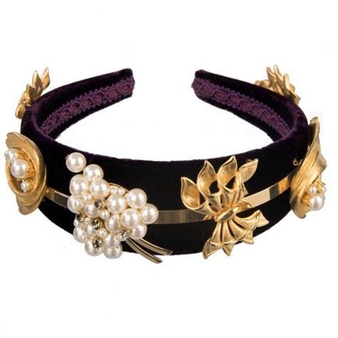 Pre Owned Dolce And Gabbana Purple Metal Hair Accessories Modesens
