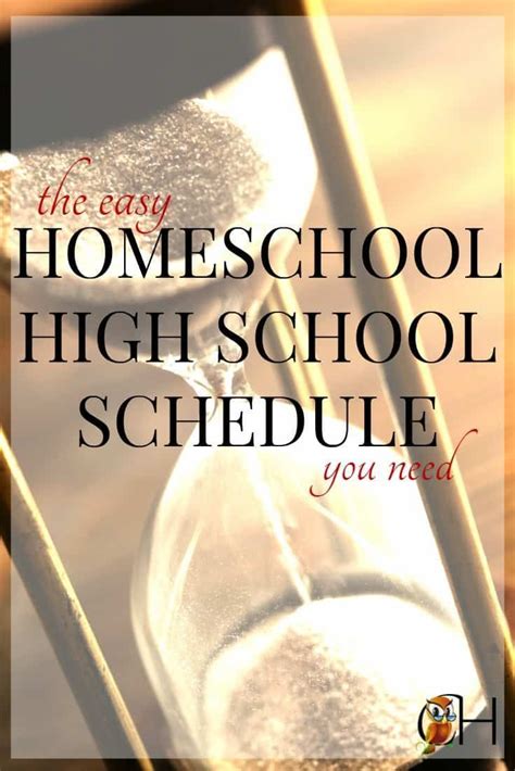 The Easy Homeschool High School Schedule You Need High School