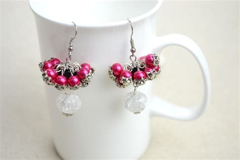 Diy Bridesmaid Jewelry Earrings Out Of Pearls · How To Make A Pair Of